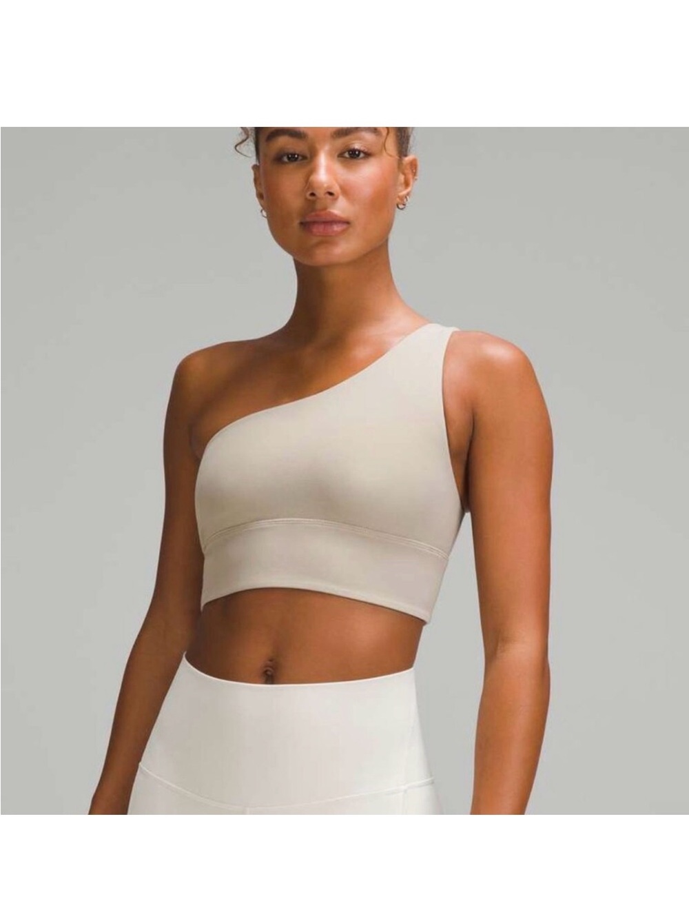 Lululemon Align Asymmetrical Bra. Size 6. Riverstone. NWT